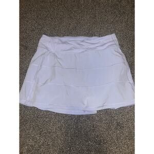 Lululemon Pace Rival Mid-Rise Long Skirt Lilac Smoke Size 6 skort